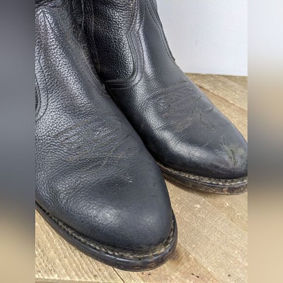 Boulet men's cowboy boot 1863 Western dress boot side zipper SZ 9 3E wide - Picture 2 of 9